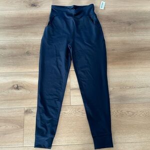 Girls High-Waisted Powersoft Joggers - Navy - Size XL